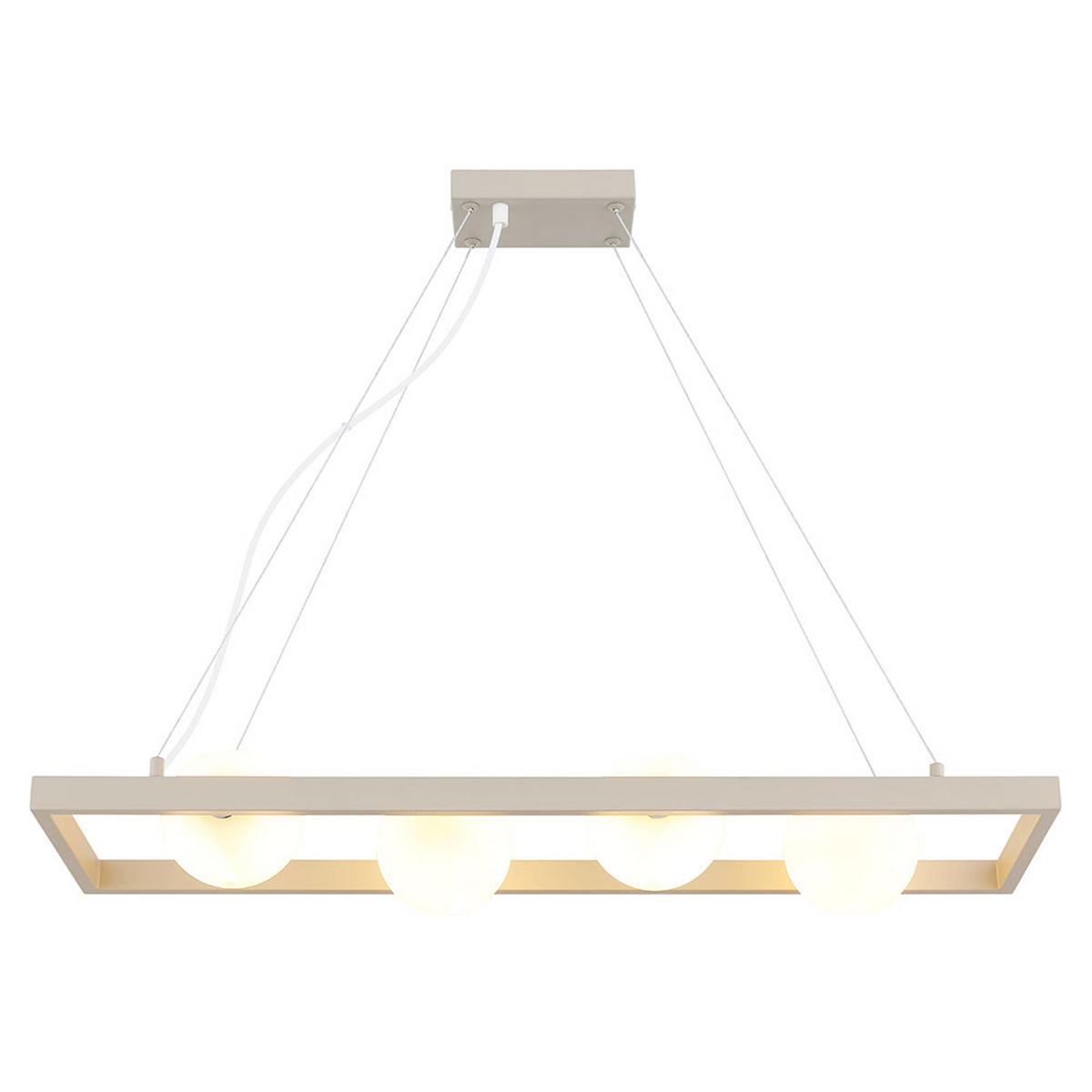 LED PENDELLEUCHTE HÖHENVERSTELLBAR - Bernsteinfarben, Glas (84/24/150cm) - Globo Lighting