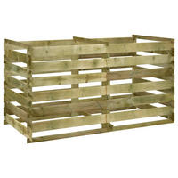 KOMPOSTER Garten ANDRI | 180x90x90cm Kiefernholz imprägniert | Lattenrostkomposter - Grün, Holz (180/90/90cm) - DELUKE