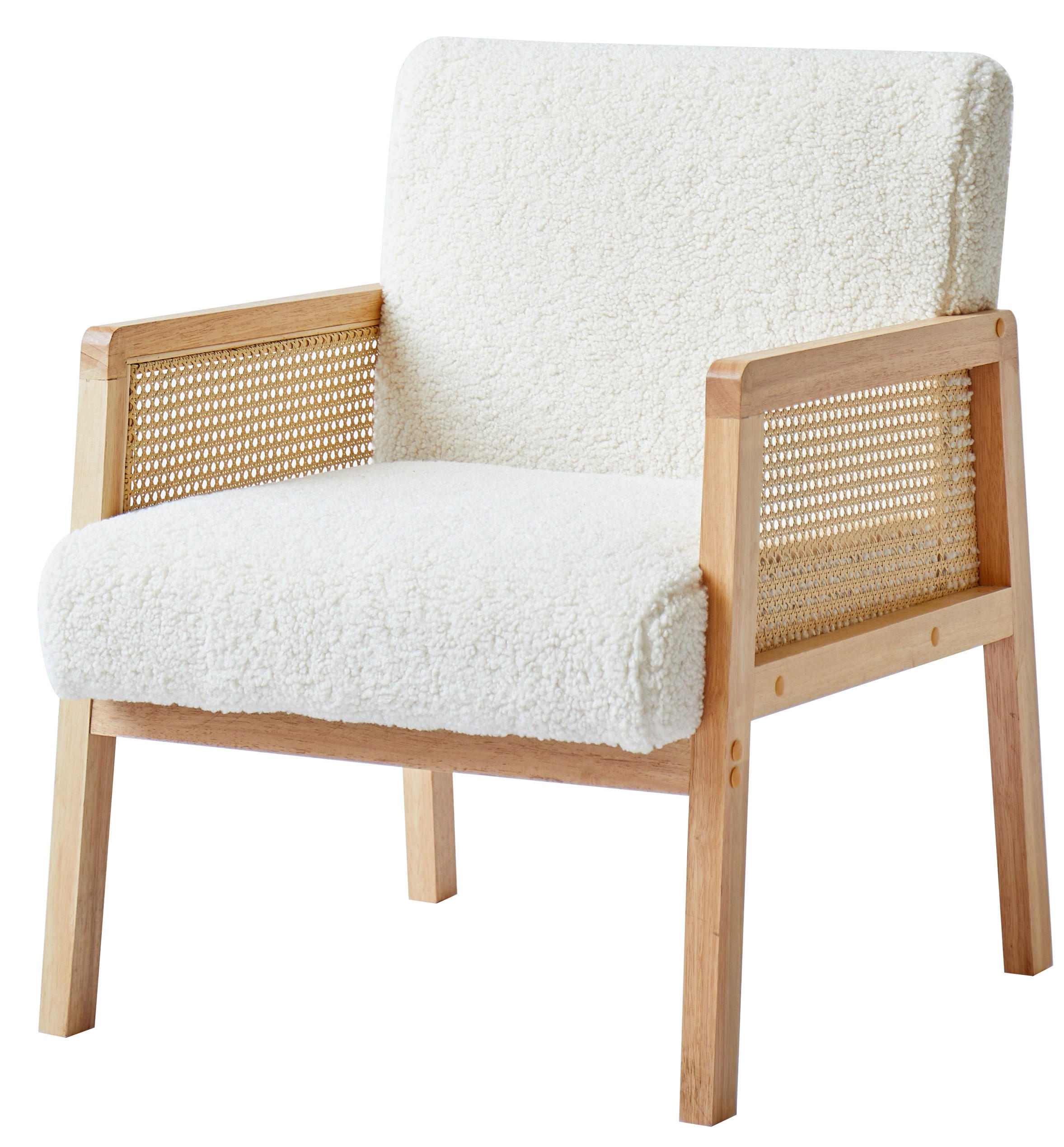 SESSEL Holz Weiß - Weiß, Holz (60/76/64cm) - Nordlys