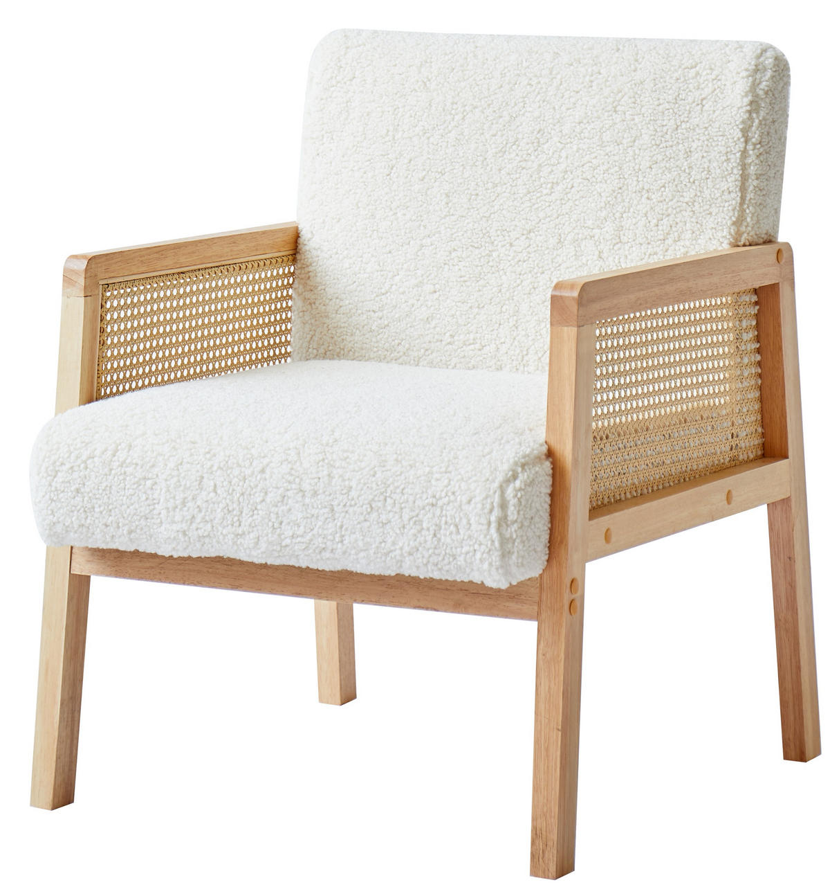 SESSEL Holz Weiß - Weiß, Holz (60/76/64cm) - Nordlys