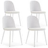 STUHL 4er-Set Kana weiß - Weiß, Kunststoff/Metall (45/83/51cm) - VS Venta-stock