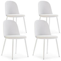 STUHL 4er-Set Kana weiß - Weiß, Kunststoff/Metall (45/83/51cm) - VS Venta-stock