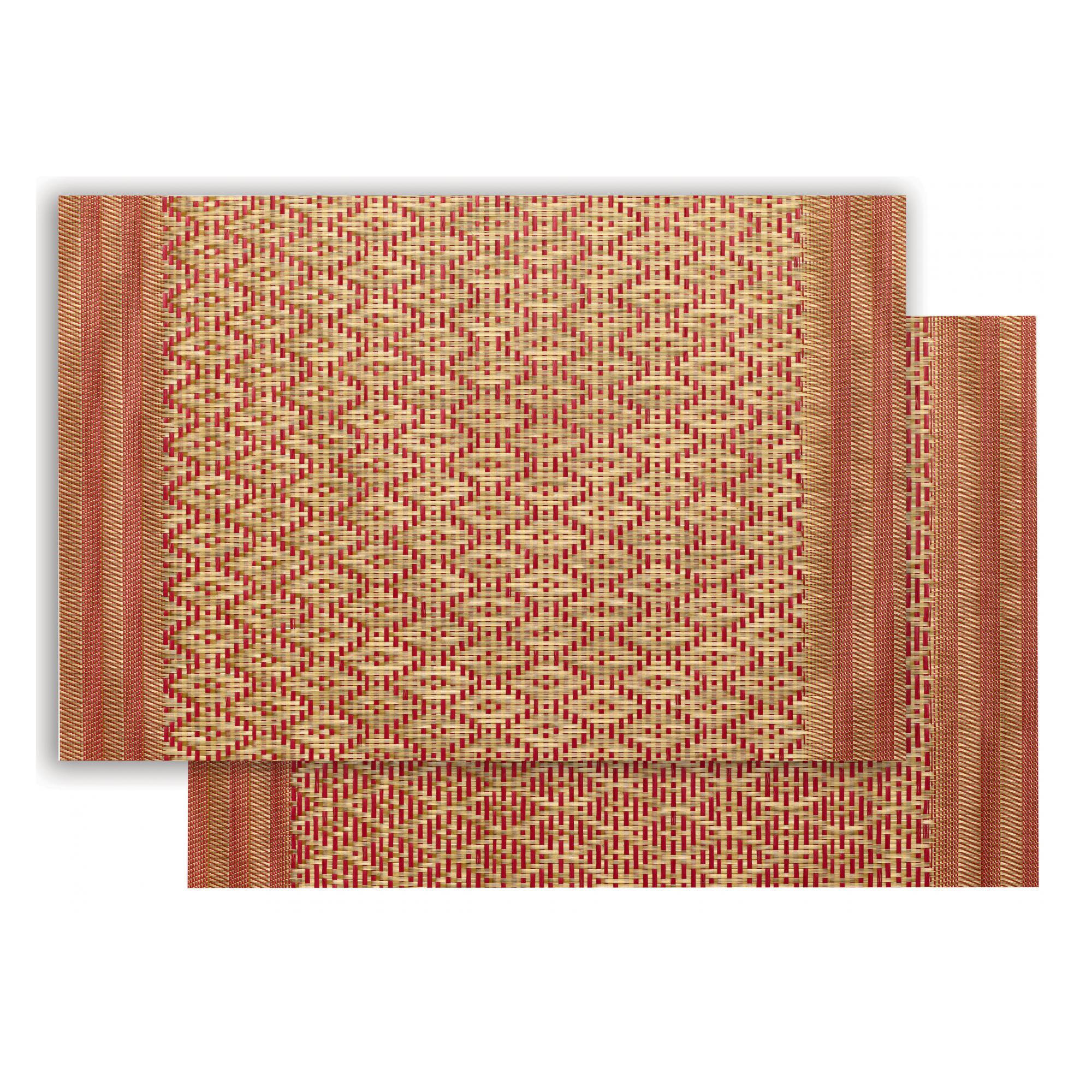 TISCHSET Kadra rot/gold 33 x 45 cm - Rot, Textil (33/45cm) - Winkler