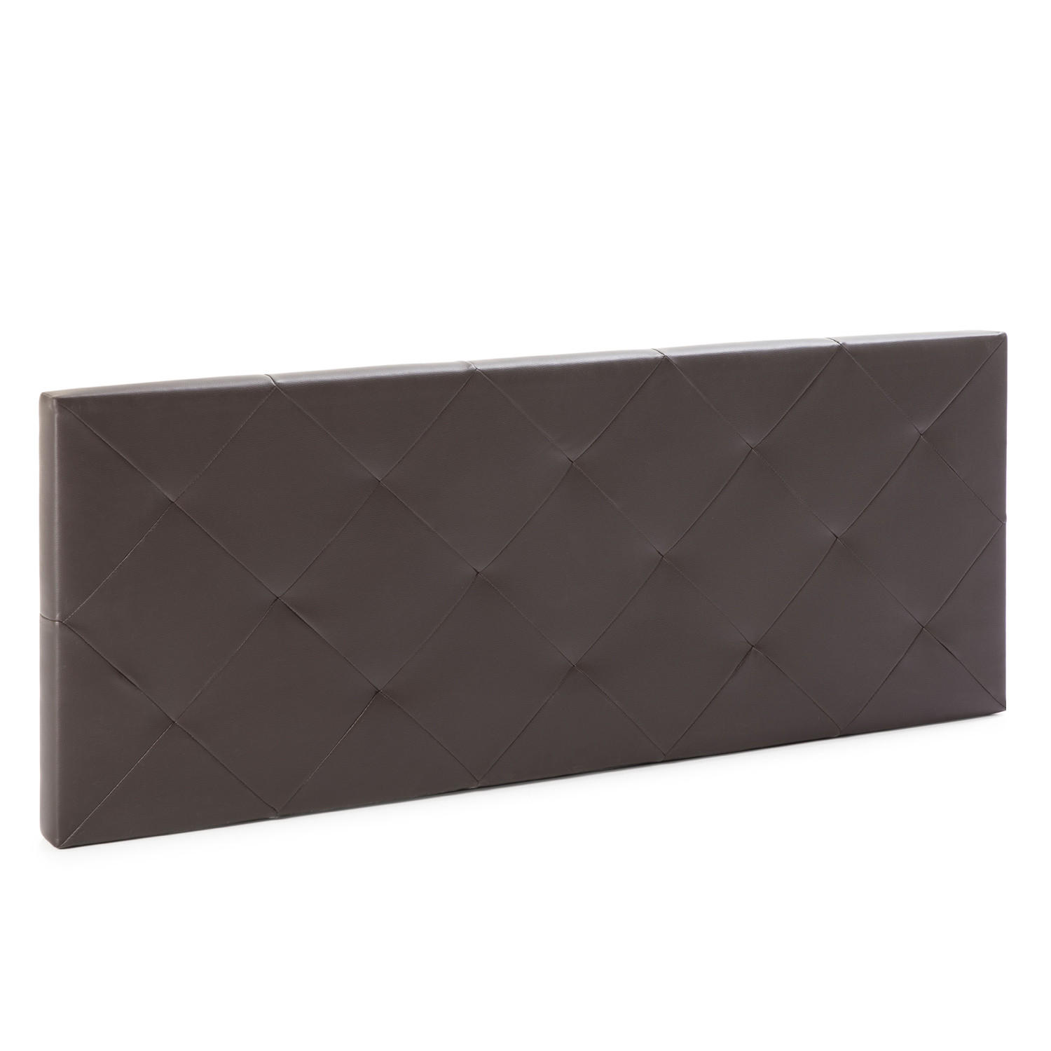 KOPFTEIL 150x60 cm Rombo Schoko - Braun, Fell (8/60/150cm) - VS Venta-stock