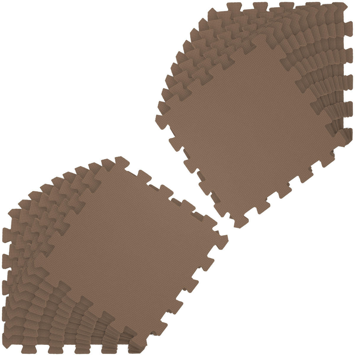 SPIELMATTE ab Null - 180/90/1 cm Puzzlematte Braun - Braun, Kunststoff (30/30cm) - Littletom