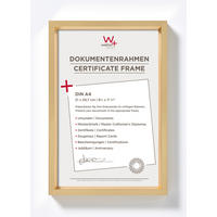 BILDERRAHMEN Steel Style Kst.Rahmen 21x29,7 cm Gold - Goldfarben, Kunststoff (21.96/30.96/2.18cm) - walther design