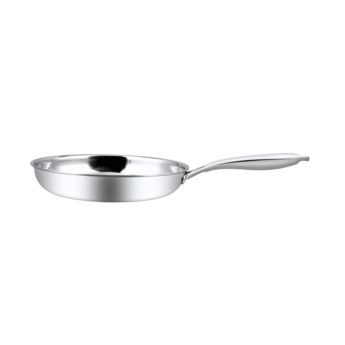 BRATPFANNE mit geschweißten Griff 24 cm - Silberfarben, Metall (24cm) - Muvell
