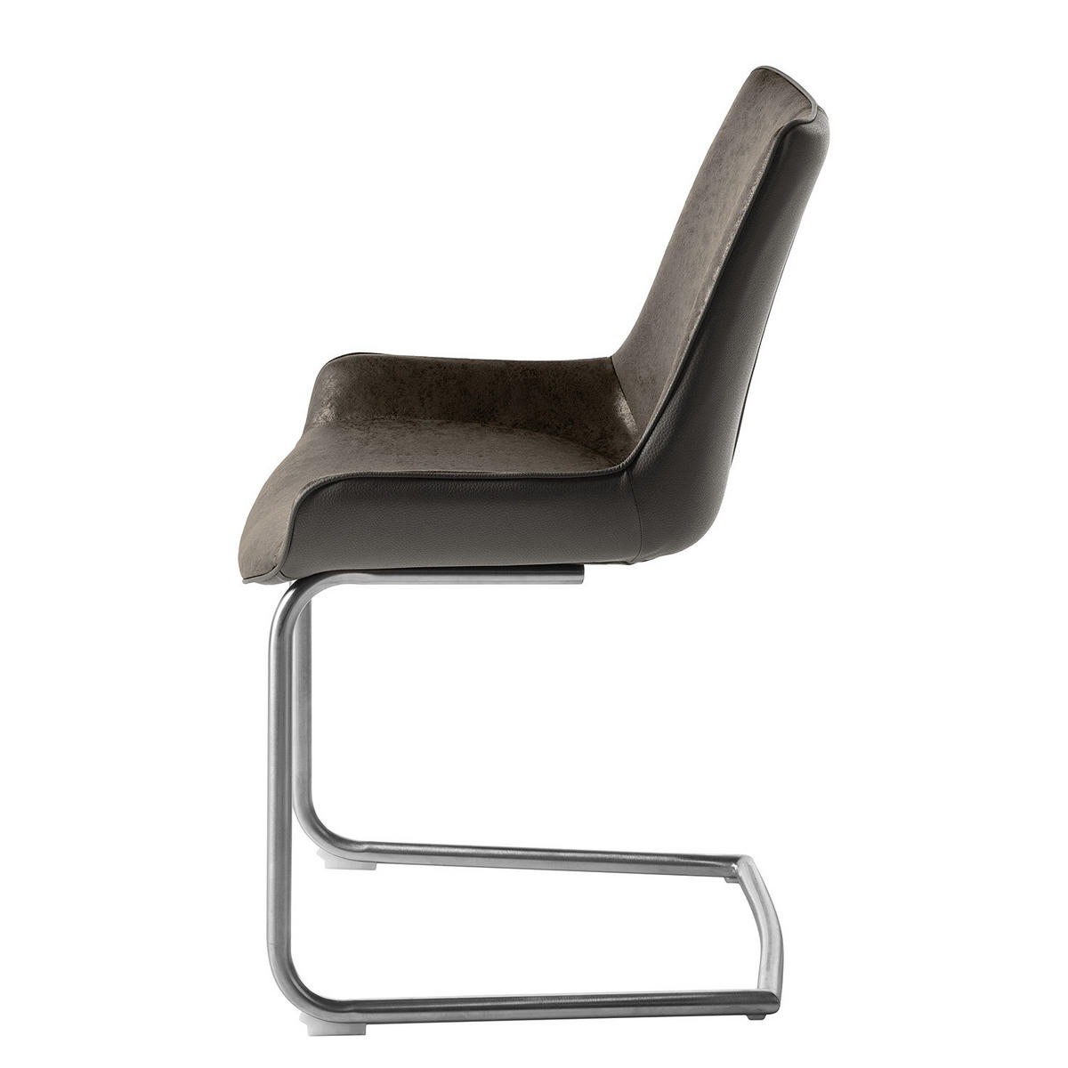 FREISCHWINGER - 2er-Set - Kunstleder - Grau, Kunststoff/Textil (54/89/60cm) - home24