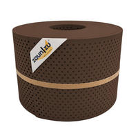 SICHTSCHUTZSTREIFEN Rille Gelocht 15 Prozent PP Streifen Braun 50m - Braun, Kunststoff (5000/19cm) - ZAUN|ZU