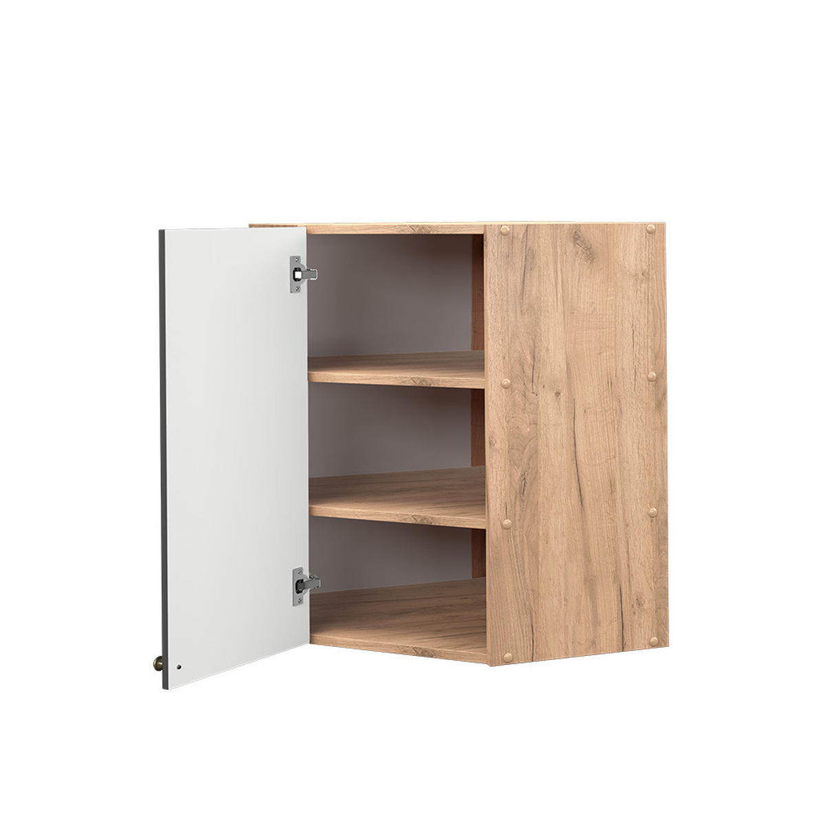 ECKHÄNGESCHRANK Fame-Line Anthrazit-Gold 57 cm - Honigeiche/Anthrazit, Holzwerkstoff (57/72/34.1cm) - Vicco