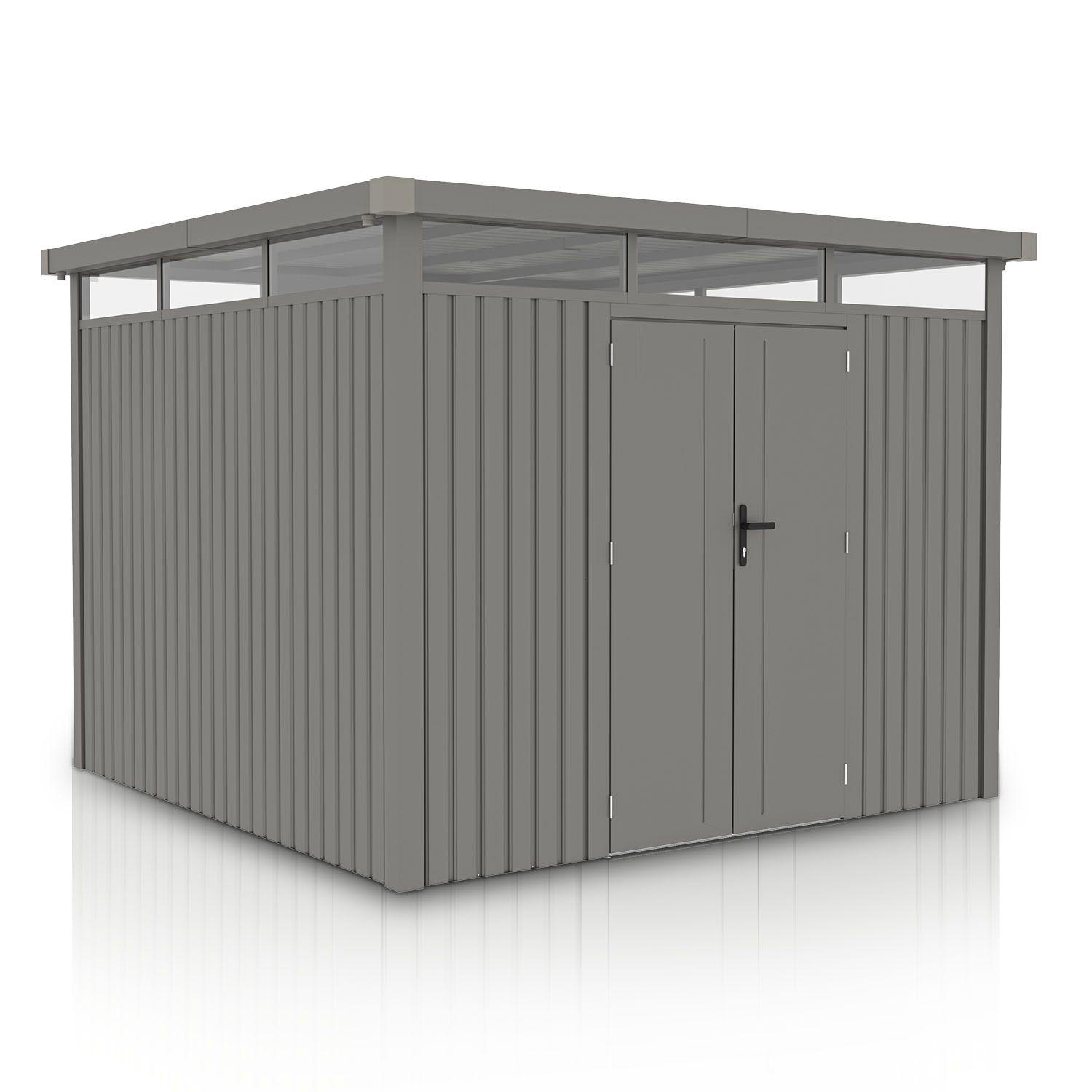 GERÄTEHAUS Luzern Pro Taupe - Taupe, Metall (294/222/294cm) - Juskys