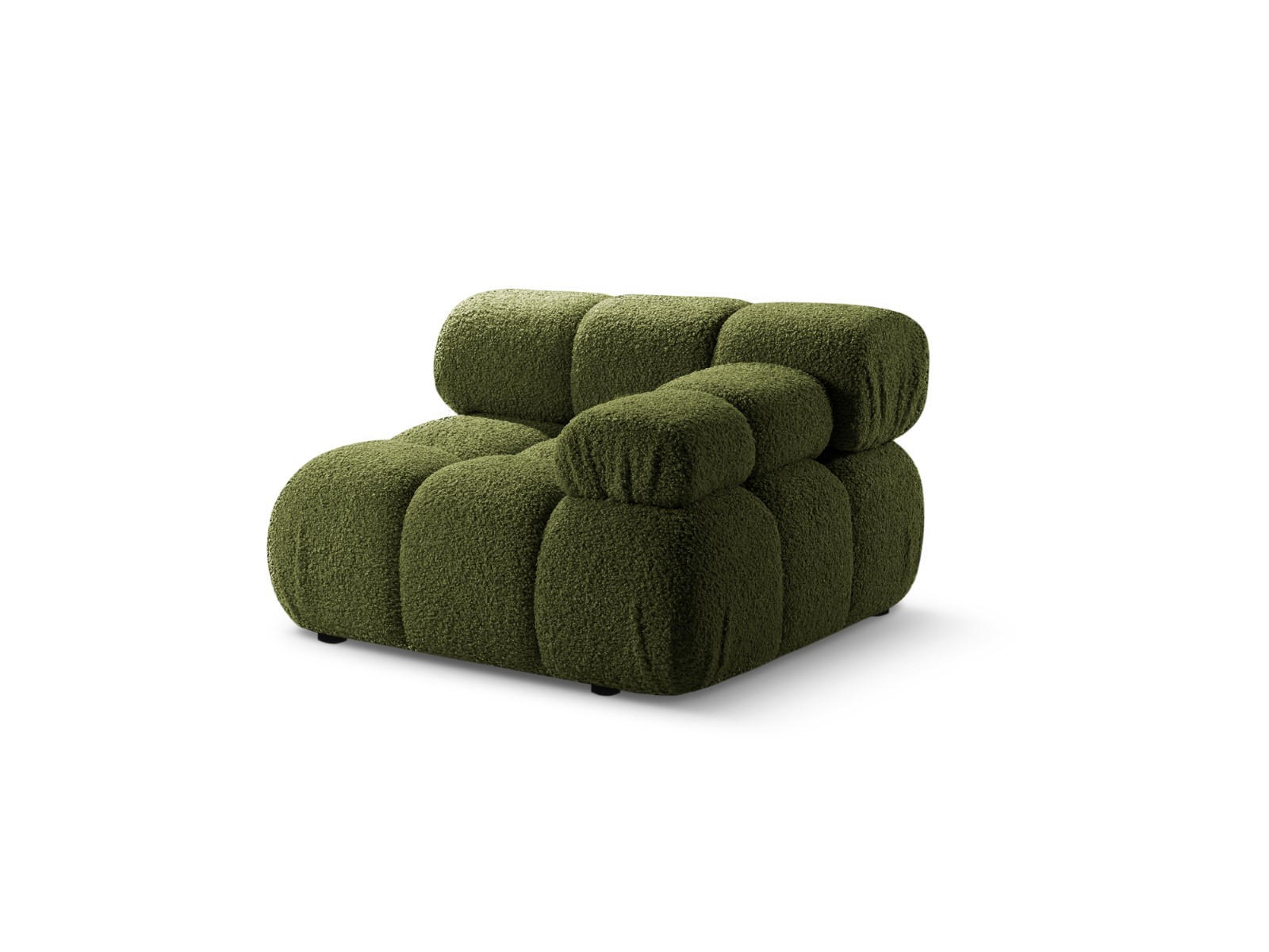 MODUL rechts Bellis aus Boucle grün - Grün, Textil (94/70/94cm) - Micadoni