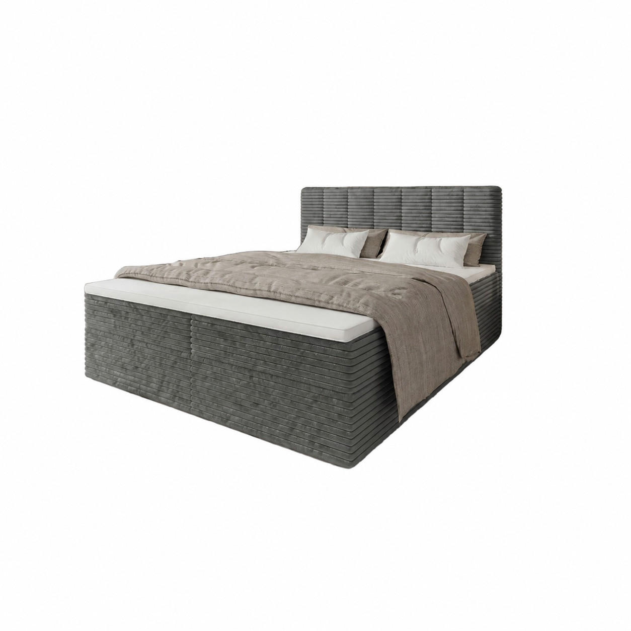 BOXBETT Tiliani Grau 120x200 cm - Grau, Textil (120/200cm) - B&B Home