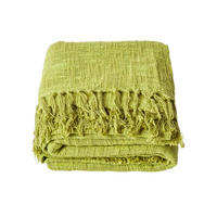 TAGESDECKE Nirvana Slub 255/360 cm, 100% Baumwolle - Grün, Textil (255/360cm) - Homescapes