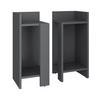 NACHTTISCH Lenar Anthrazit 27 x 60 cm 2er-Set - Anthrazit, Holzwerkstoff (27/60/25cm) - Vicco