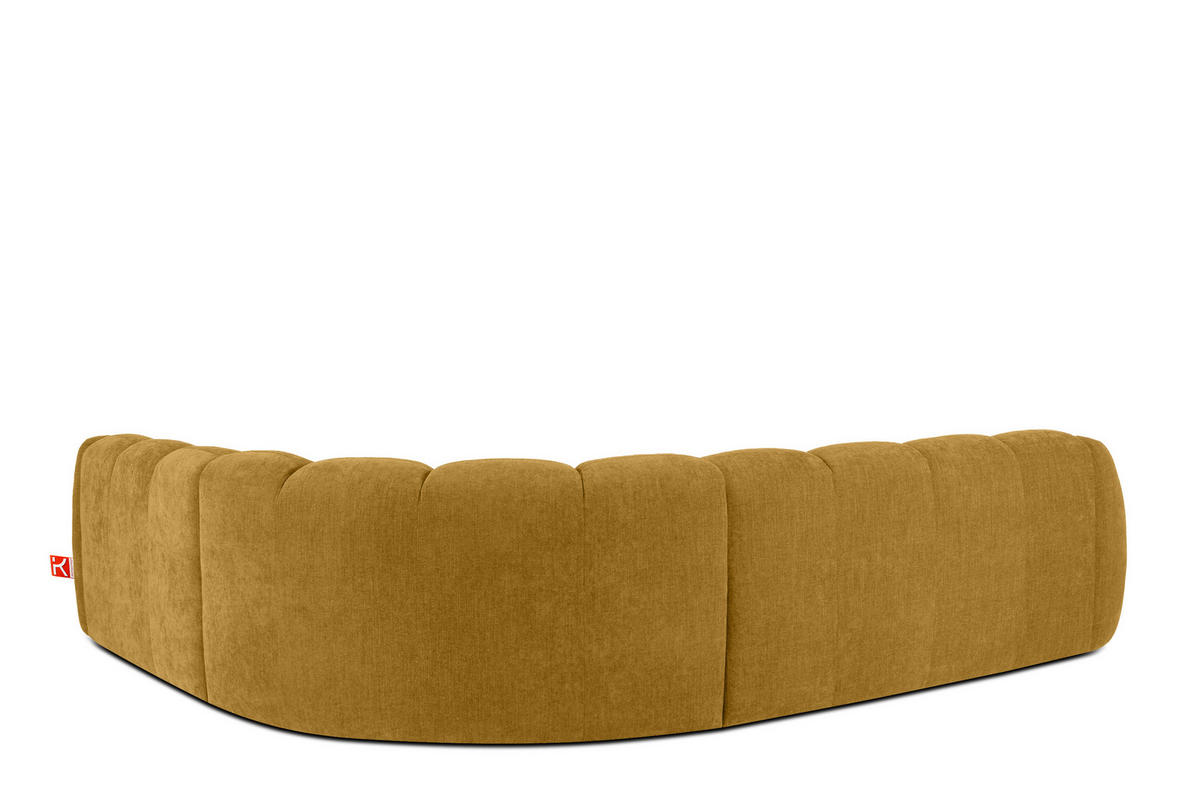 ECKSOFA RECHTS FLAVA, Honigfarben - Honig, Holz/Holzwerkstoff (310/270cm) - KONSIMO®