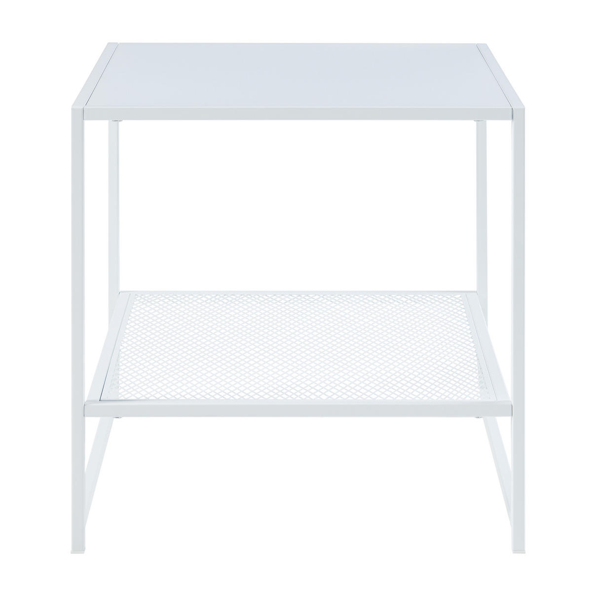 BEISTELLTISCH Ruokolahti - Weiß, Metall (51/51/51cm) - [en.casa]