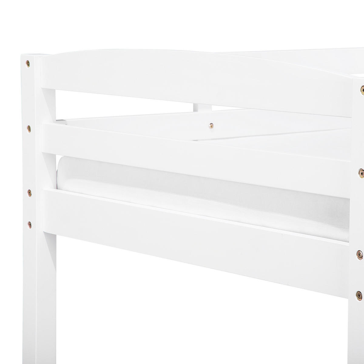 HOCHBETT Weiß 90-200 cm Regat - Weiß, Holz (90/200cm) - Beliani