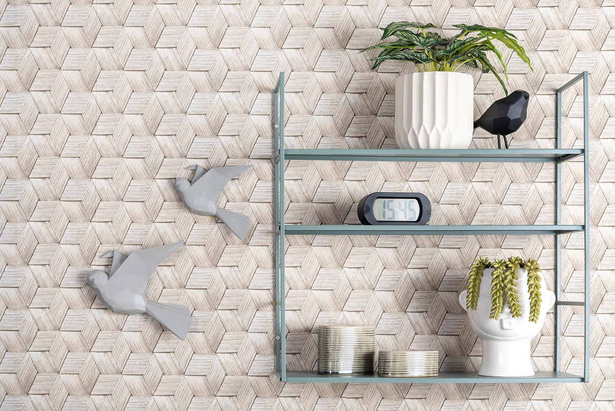 WANDREGAL 20/60/60 cm - Grau, Metall (60/60/20cm) - Present Time