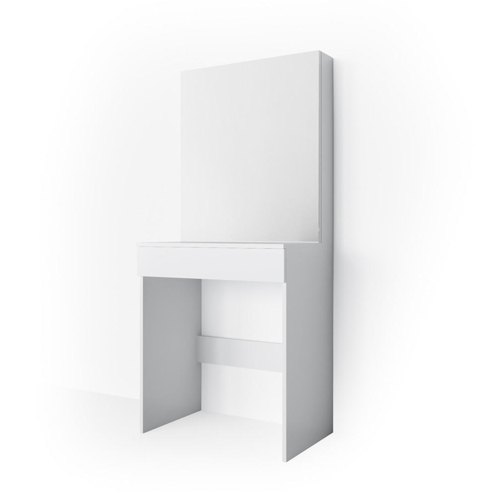 SCHMINKTISCH Melle Weiß 68 cm - Weiß, Holzwerkstoff (68/155/42cm) - Vicco