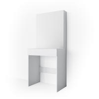 SCHMINKTISCH Melle Weiß 68 cm - Weiß, Holzwerkstoff (68/155/42cm) - Vicco