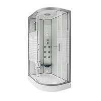 DAMPFDUSCHE WHITE PEARL - Weiß, 120 x 80 cm Rechts - Weiß, Glas (80cm) - Home Deluxe