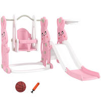 KINDERRUTSCHE DE-17979 Pink - Pink, Kunststoff (160/107/147.5cm) - ComfortXL