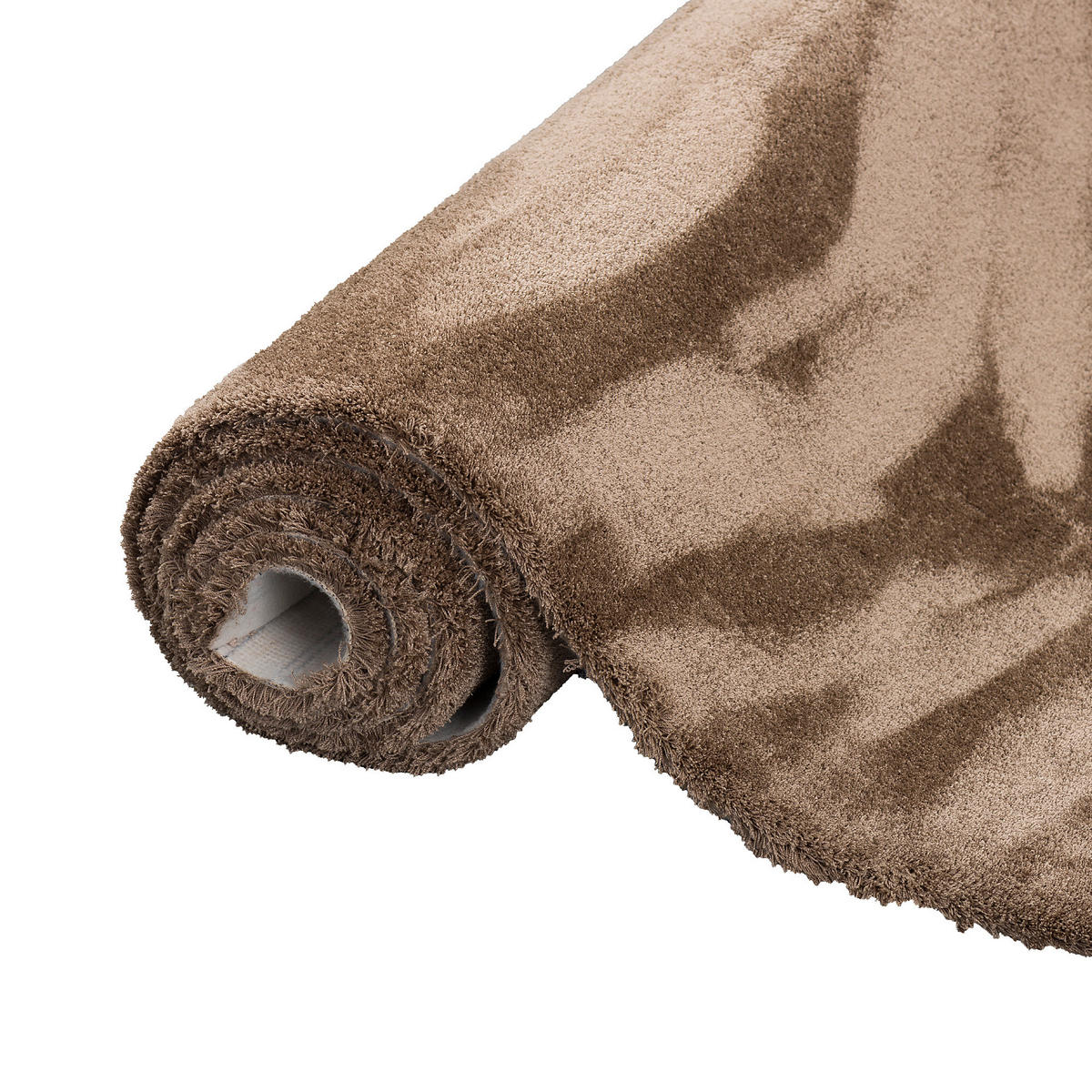 LUXUS HOCHFLOR SHAGGY TEPPICH VELVET - Braun, Textil (100/200cm) - Snapstyle