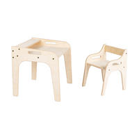 SITZGRUPPE Nina - Birkefarben, Holz (61/56/54cm) - arthur berndt