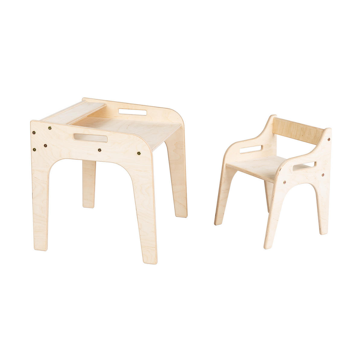 SITZGRUPPE Nina - Birkefarben, Holz (61/56/54cm) - arthur berndt