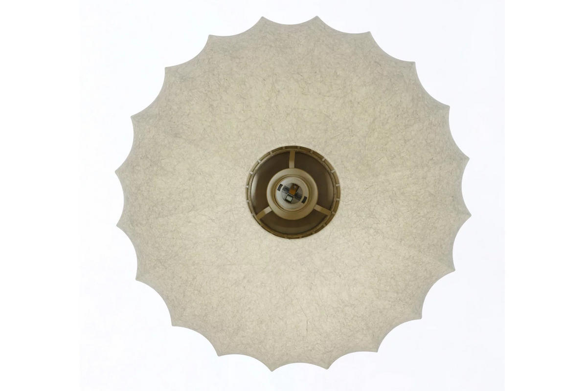 DECKENLEUCHTE FAY Ø50x22 cm, Braun, Kunststoff - Braun, Kunststoff (55/55/22cm) - Light & Living