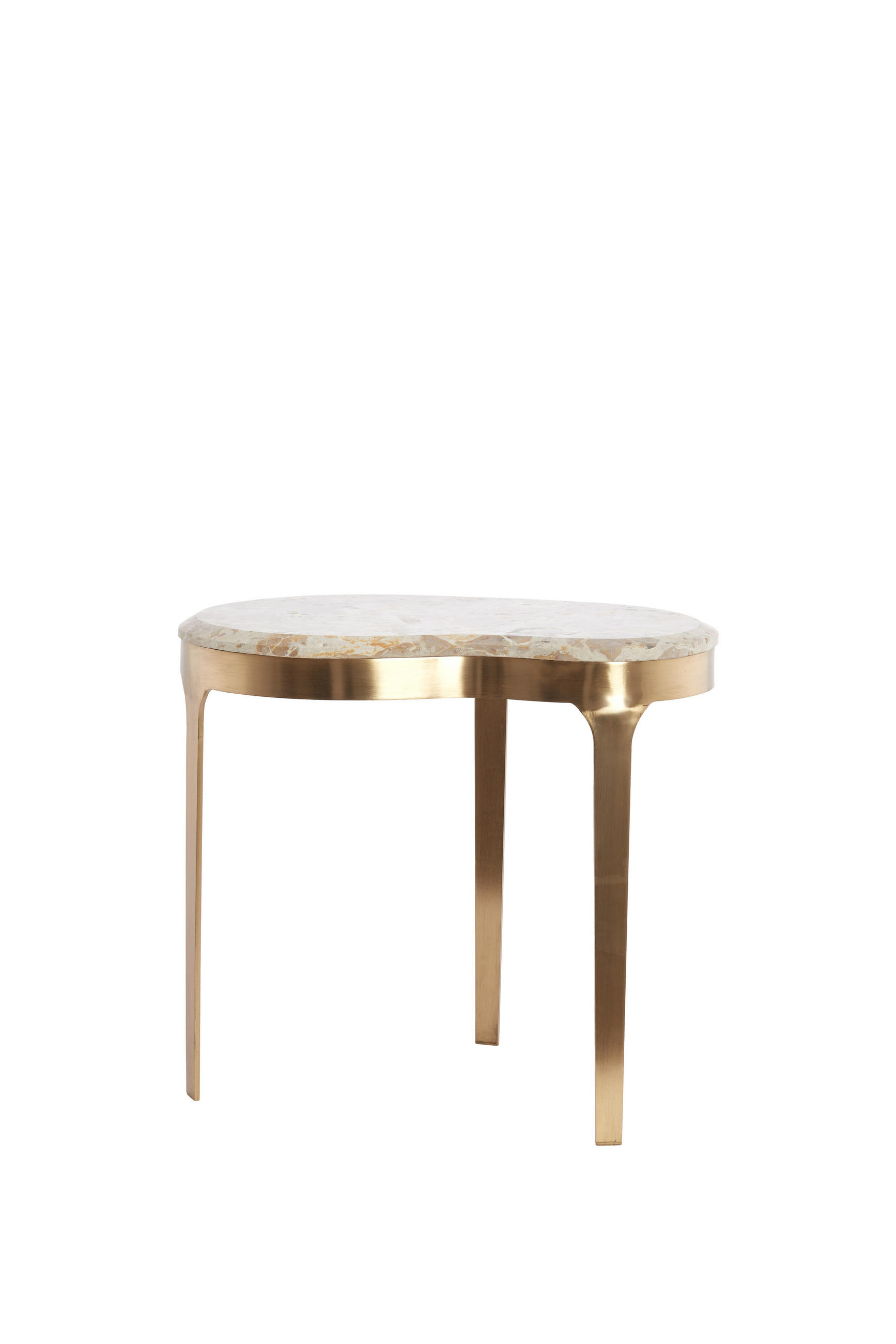BEISTELLTISCH Giulio Braun 51/38/48 cm - Braun, Metall (51/38/48cm) - Light & Living