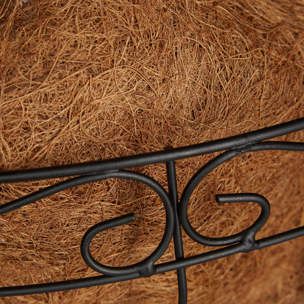 3XBLUMENAMPEL - Braun, Textil/Metall (35/65/35cm) - Relaxdays