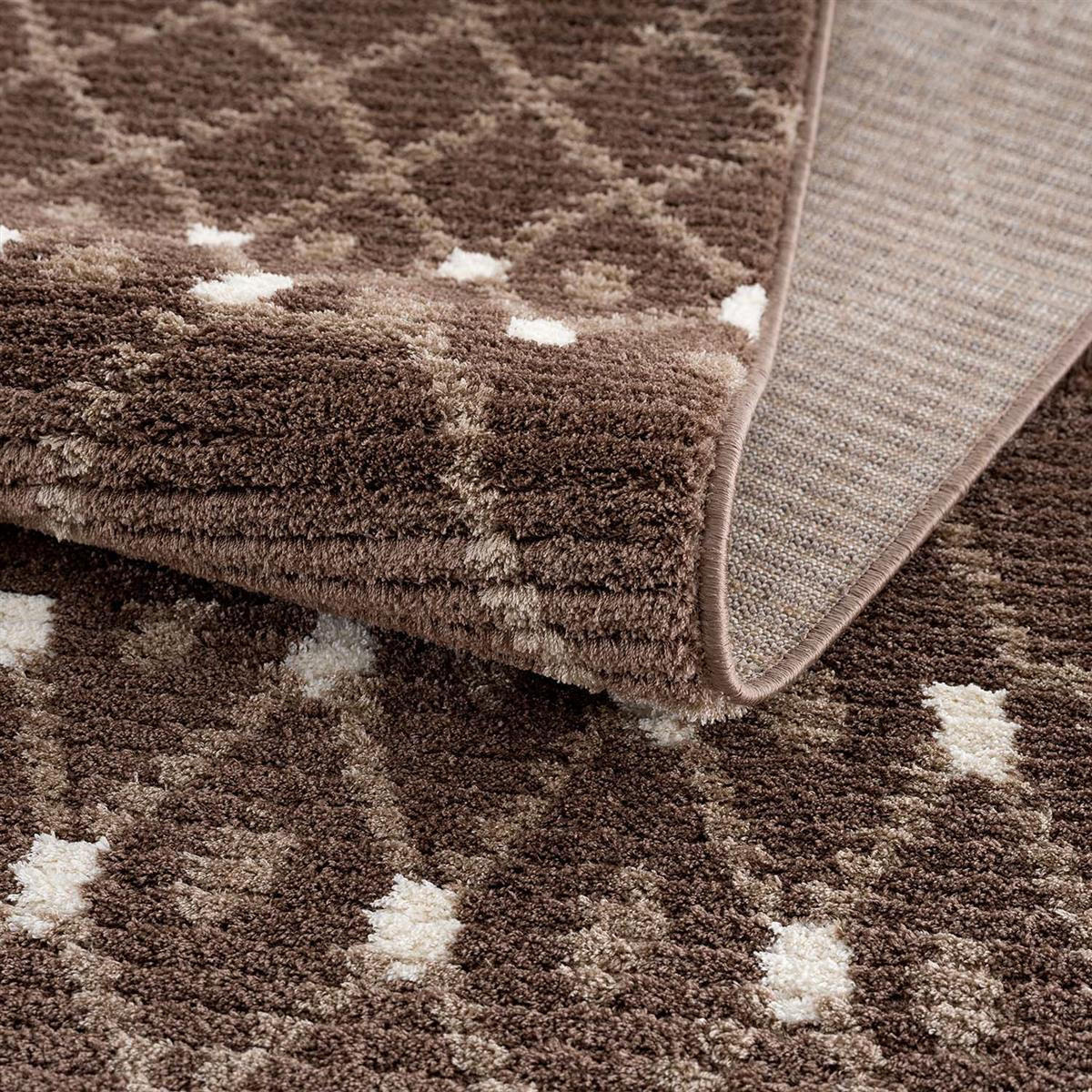 KURZFLOR-TEPPICH April 2312 Braun 140x200 cm - Braun, Textil (140/200cm) - carpet city