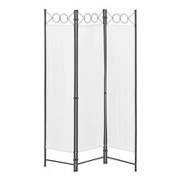 SICHTSCHUTZ Saragossa - Weiß, Textil/Metall (120/2cm) - [en.casa]