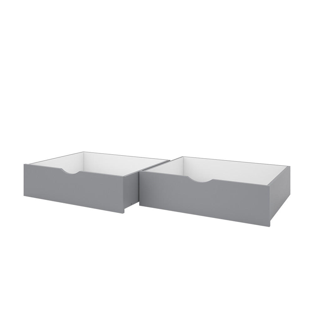 ROLLSCHUBLADE Bali Grau 78 x 61.8 cm 2er Set - Grau, Holzwerkstoff - VitaliSpa