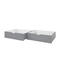 ROLLSCHUBLADE Bali Grau 78 x 61.8 cm 2er Set - Grau, Holzwerkstoff - VitaliSpa