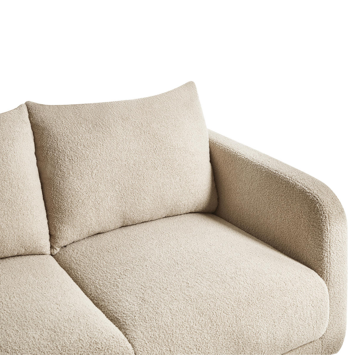 POHOVKA 2-místná Bouclé Béžová Gimo - světle hnědá, textil (149/83/80cm) - Beliani