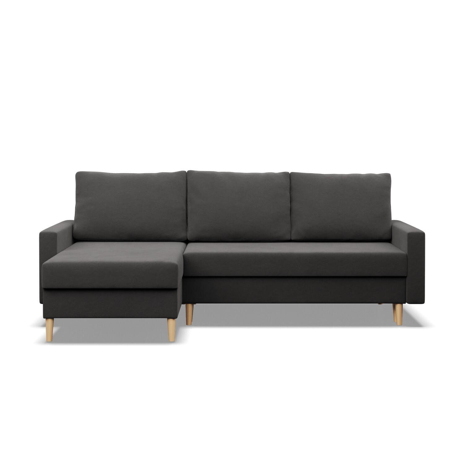 ECKSOFA Blank grau - Grau, Textil (223/140cm) - SIMKAM Furniture