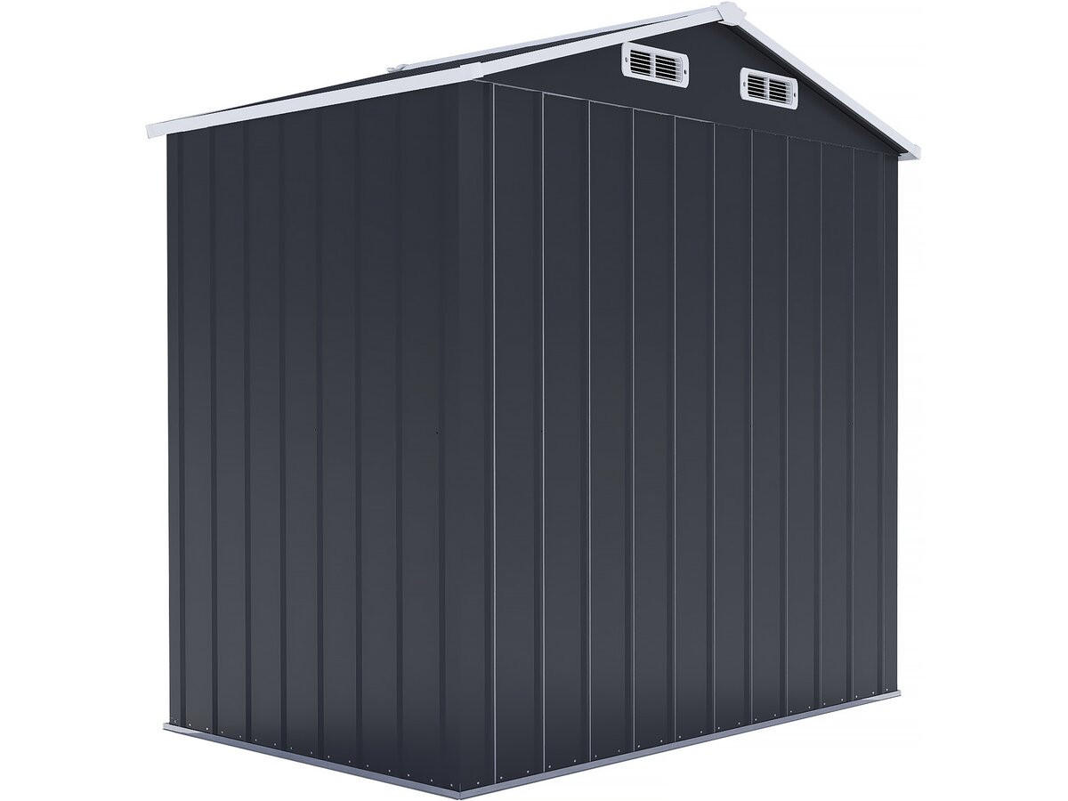 METALL-GARTENHAUS boston Grau - Grau, Metall (118/196/184cm) - Habitat Garten