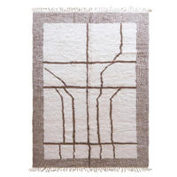 BERBERTEPPICH Grafik dekorativ 245x 352 cm - Braun, Naturmaterialien (245/352cm) - AFK Living