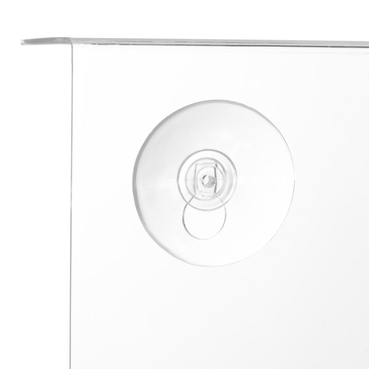 VOGELFUTTERHAUS - Transparent, Kunststoff (15/16.5/7.5cm) - Relaxdays