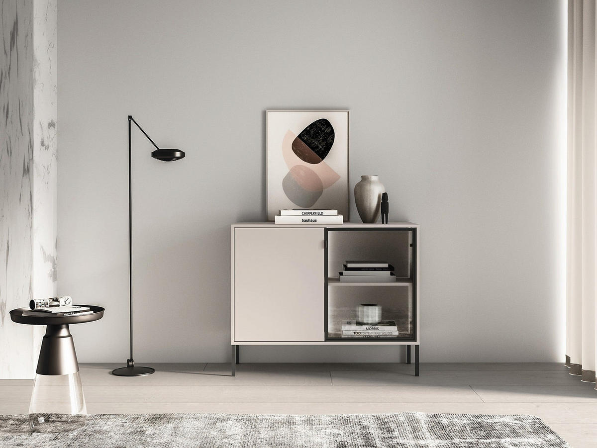 KOMMODE – 107 cm – Barnee – Kaschmir - Kaschmir, Holzwerkstoff (107/86/40cm) - hi-markt