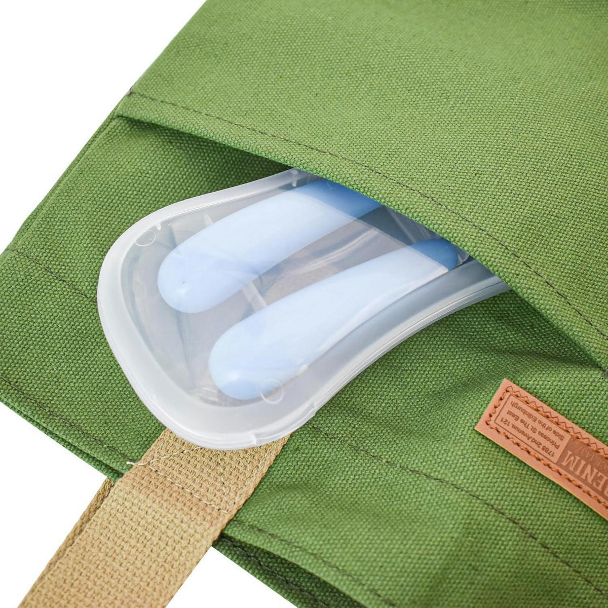 KINDERBESTECK Set 2-teilig mit Reiseetui Blau - Hellblau, Metall