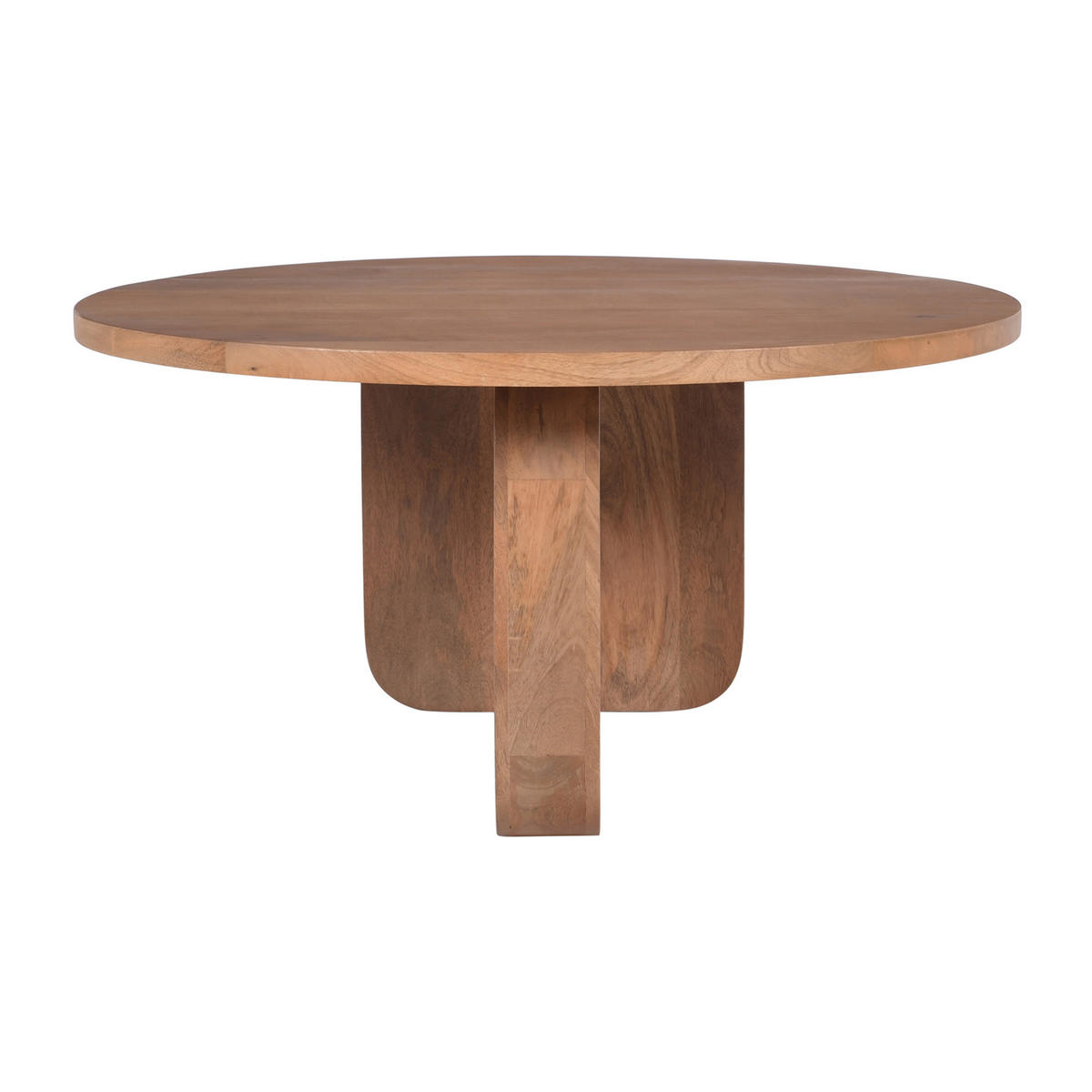 BEISTELLTISCH Rund Braun 80 x 80 x 40 cm - Braun, Holz (80/80/40cm) - Nordlys