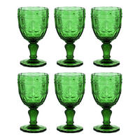 WEINGLAS (6er Set) Victorian - Dunkelgrün, Glas (0.23L) - BUTLERS