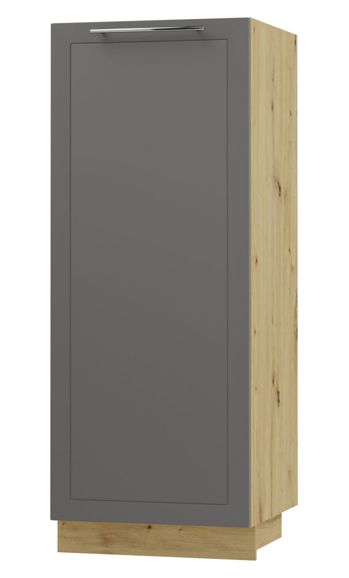 GESCHIRRSCHRANK Kvantum D5D/60/154 Graphit Matt / Eiche Artisan Matt 60 / 59 / 154cm - Graphitfarben/Eiche Artisan, Holz/Holzwerkstoff (60/154/59cm) - Feldmann-Wohnen