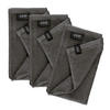 GÄSTEHANDTUCH 3ER SET AUS 100 % BAUMWOLLE SENSE - Anthrazit, Textil (30/50cm) - Schöner Wohnen