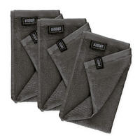 GÄSTEHANDTUCH 3ER SET AUS 100 % BAUMWOLLE SENSE - Anthrazit, Textil (30/50cm) - Schöner Wohnen