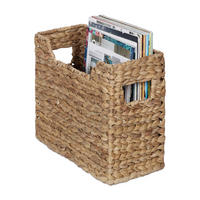 ZEITUNGSSTÄNDER - Hellbraun, Textil (34.5/25/15.5cm) - Relaxdays